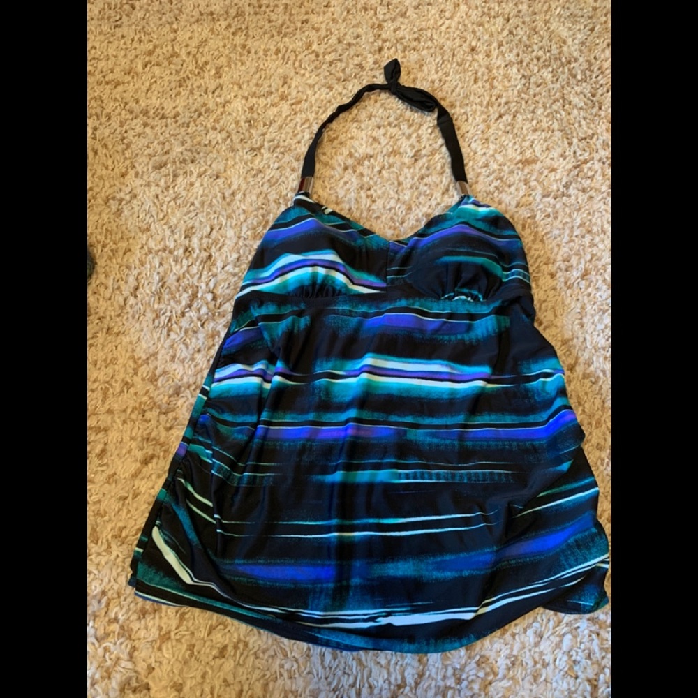 Maternity halter swim top
